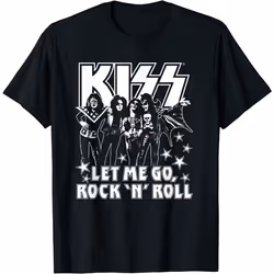 Kiss - T-shirt LET ME GO - Adulte (Noir)