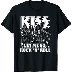 Kiss - T-shirt LET ME GO - Adulte (Noir)