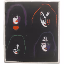 Kiss - Patch à repasser - Taille unique (Noir)