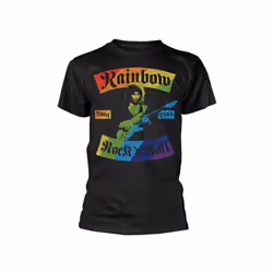 Rainbow - T-shirt LONG LIVE ROCK N ROLL - Adulte (Noir)