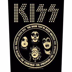 Kiss - Écusson HAILING FROM NYC - Taille unique (Noir / Doré)