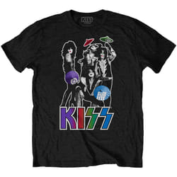 Kiss - T-shirt - Adulte (Noir)