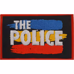 The Police - Écusson - Taille unique (Noir / Rouge)