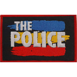 The Police - Écusson - Taille unique (Noir / Rouge)