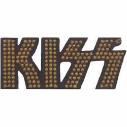 Kiss - Patch à repasser - Taille unique (Noir / Cuivré)