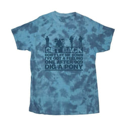 The Beatles - T-shirt LET IT BE SONGS - Adulte (Bleu clair)
