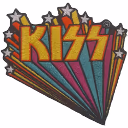 Kiss - Patch à repasser - Taille unique (Jaune / Bleu sarcelle / Violet)