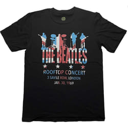 The Beatles - T-shirt ROOFTOP - Adulte (Noir)