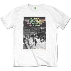 The Beatles - T-shirt ROOFTOP SONGS - Adulte (Blanc)