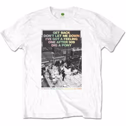 The Beatles - T-shirt ROOFTOP SONGS - Adulte (Blanc)