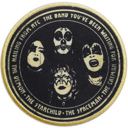 Kiss - Patch à repasser HAILING FROM NYC - Taille unique (Noir / Doré)