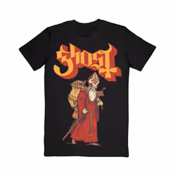 Ghost - T-shirt GREETINGS FROM PAPA NOEL - Adulte (Noir)