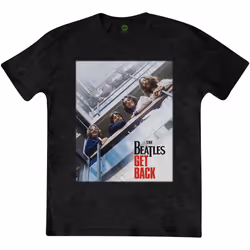 The Beatles - T-shirt GET BACK - Adulte (Noir)