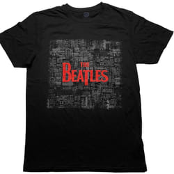 The Beatles - T-shirt TICKETS & LOGO - Adulte (Noir)