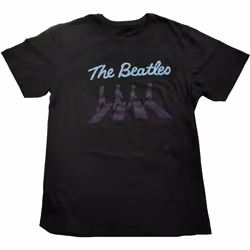 The Beatles - T-shirt CROSSING SILHOUETTES - Adulte (Noir)