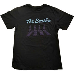 The Beatles - T-shirt CROSSING SILHOUETTES - Adulte (Noir)