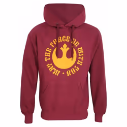Star Wars - Sweat à capuche MAY THE FORCE BE WITH YOU - Adulte (Rouge)
