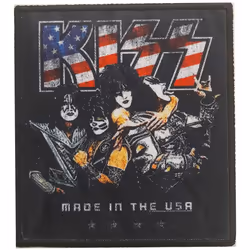 Kiss - Patch à repasser MADE IN THE USA - Taille unique (Noir)