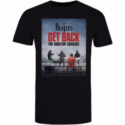 The Beatles - T-shirt ROOFTOP CONCERT - Adulte (Noir)