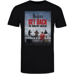 The Beatles - T-shirt ROOFTOP CONCERT - Adulte (Noir)