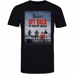 The Beatles - T-shirt ROOFTOP CONCERT - Adulte (Noir)