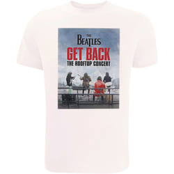 The Beatles - T-shirt ROOFTOP CONCERT - Adulte (Blanc)