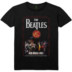 The Beatles - T-shirt OUR WORLD - Adulte (Noir)