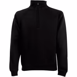 Fruit Of The Loom - Sweatshirt à fermeture zippée 1 quart - Homme (Noir)