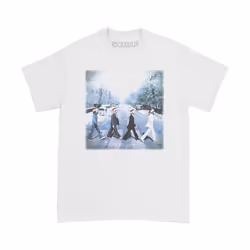 The Beatles - T-shirt ABBEY CHRISTMAS - Adulte (Blanc)