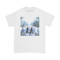 The Beatles - T-shirt ABBEY CHRISTMAS - Adulte (Blanc)