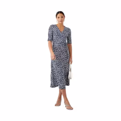 Dorothy Perkins - Robe mi-longue - Femme (Bleu marine)
