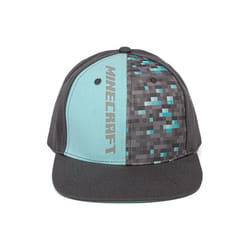 Minecraft - Casquette ajustable - Enfant (Noir / Bleu)