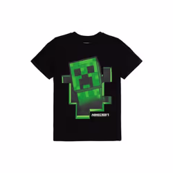 Minecraft - T-shirt CREEPER INSIDE - Enfant (Noir)