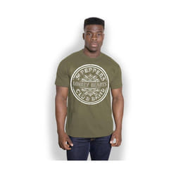 The Beatles - T-shirt SGT PEPPERS LONELY HEARTS - Adulte (Vert kaki)