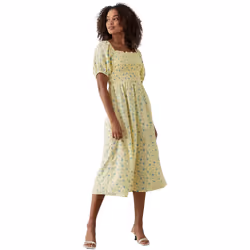 Dorothy Perkins - Robe mi-longue - Femme (Jaune)