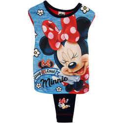 Disney Mickey & Friends - Ensemble de pyjama - Fille (Bleu marine / Rouge)