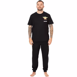 Star Wars: The Mandalorian - Ensemble de pyjama long - Homme (Noir)