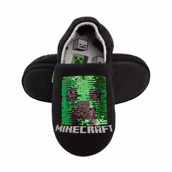 Minecraft - Chaussons - Garçon (Noir / Rouge / Vert)