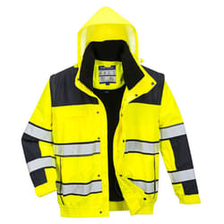 Portwest - Blouson d´aviateur CLASSIC - Homme (Jaune / Noir)