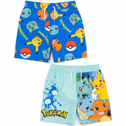 Pokemon - Shorts de bain - Garçon (Bleu clair / Bleu vif)
