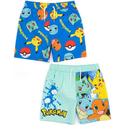 Pokemon - Shorts de bain - Garçon (Bleu clair / Bleu vif)