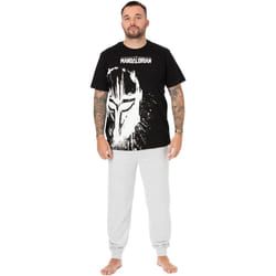 Star Wars: The Mandalorian - Ensemble de pyjama - Homme (Noir / Blanc / Gris)