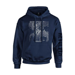 The Beatles - Sweat à capuche REVERSE REVOLVER - Adulte (Bleu marine)