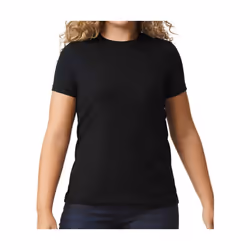 Gildan - T-shirt - Femme (Noir)