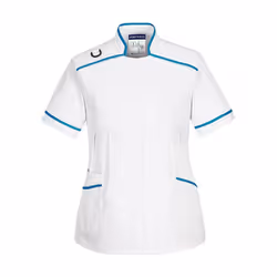 Portwest - Tunique - Femme (Blanc / Turquoise)