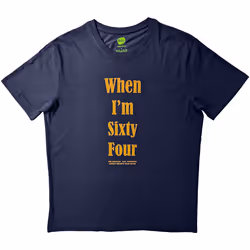 The Beatles - T-shirt WHEN I´M SIXTY FOUR - Adulte (Bleu)