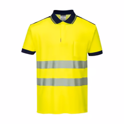 Portwest - Polo PW3 - Homme (Jaune / Bleu marine)