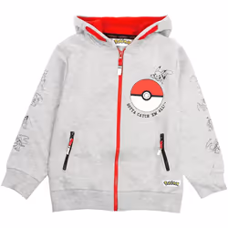 Pokemon - Veste à capuche GOTTA CATCH EM ALL - Garçon (Gris)
