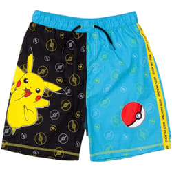 Pokemon - Short de bain - Garçon (Bleu / Noir / Jaune)