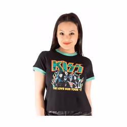 Kiss - Haut court ST PADDY´S RINGER - Femme (Noir / Vert)